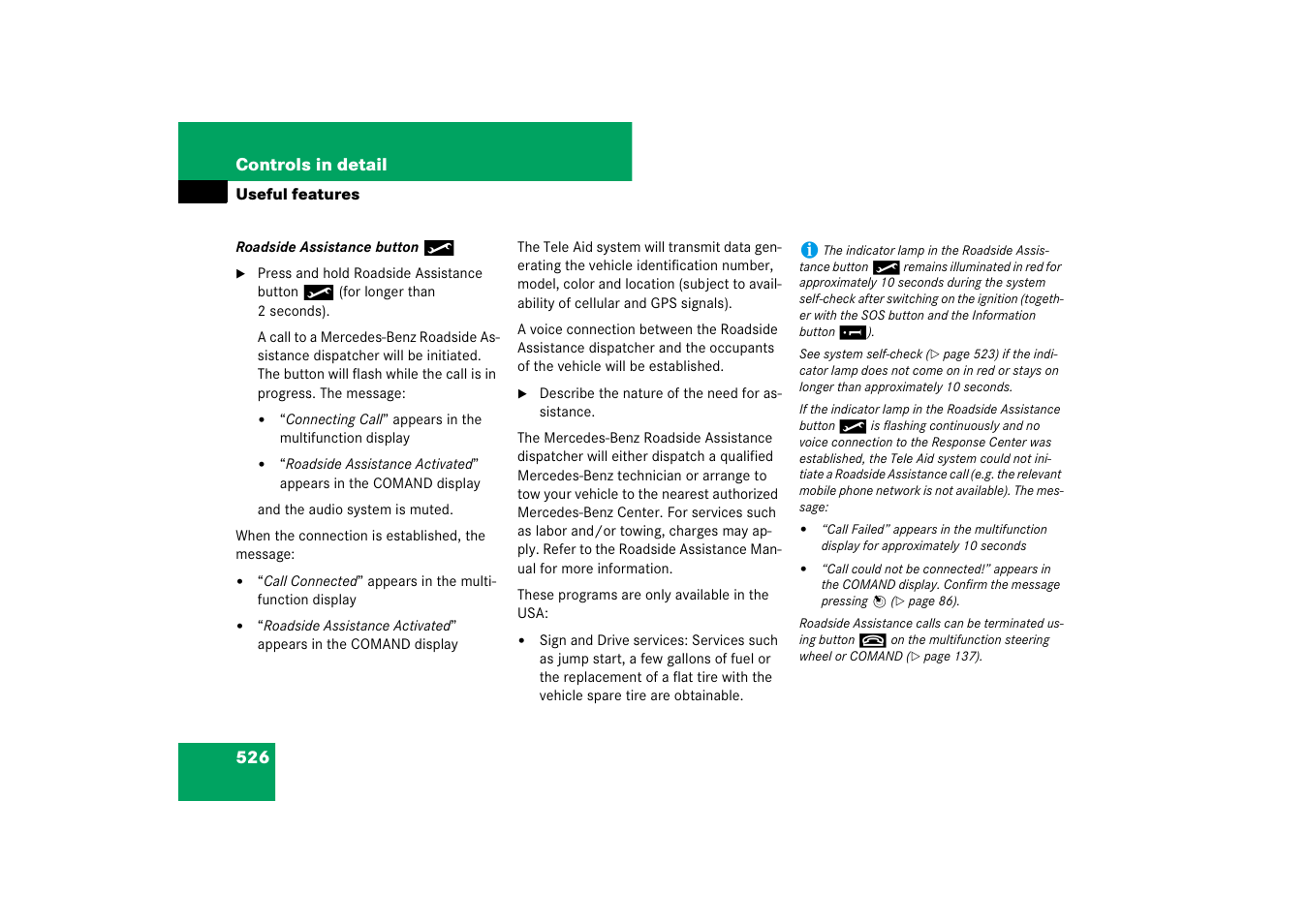 Mercedes-Benz CL-Class 2008 Owners Manual User Manual | Page 527 / 769