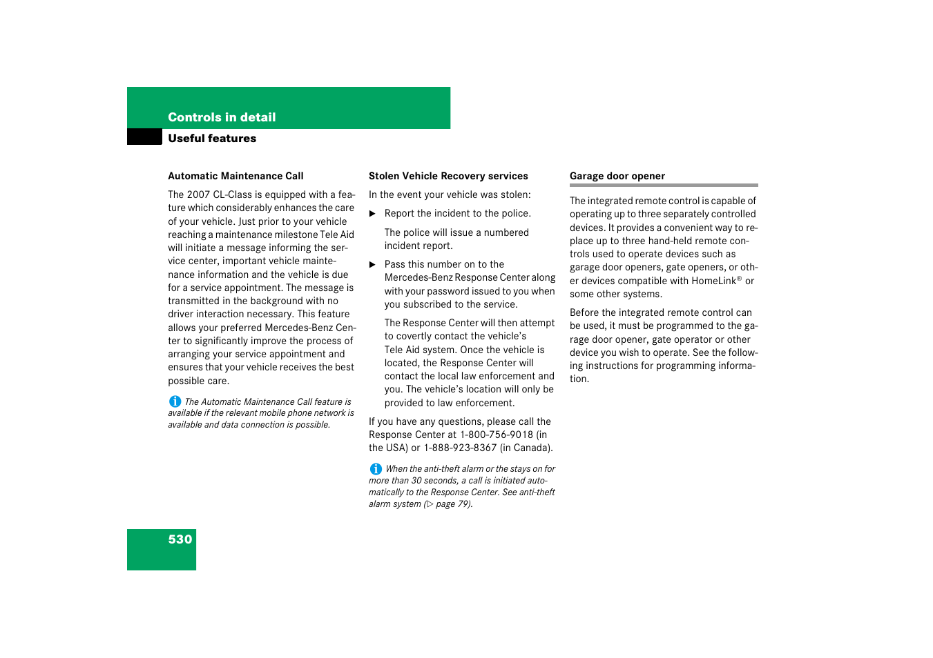 Mercedes-Benz CL-Class 2008 Owners Manual User Manual | Page 531 / 769