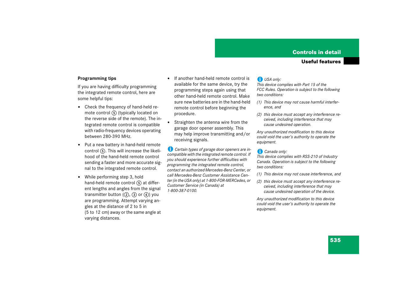 Mercedes-Benz CL-Class 2008 Owners Manual User Manual | Page 536 / 769