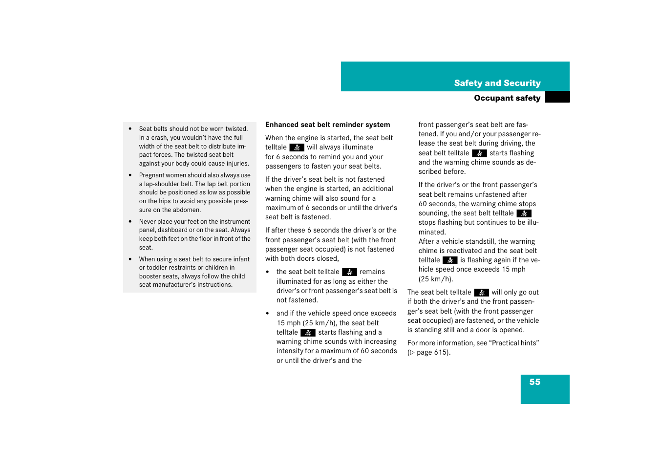 Mercedes-Benz CL-Class 2008 Owners Manual User Manual | Page 56 / 769