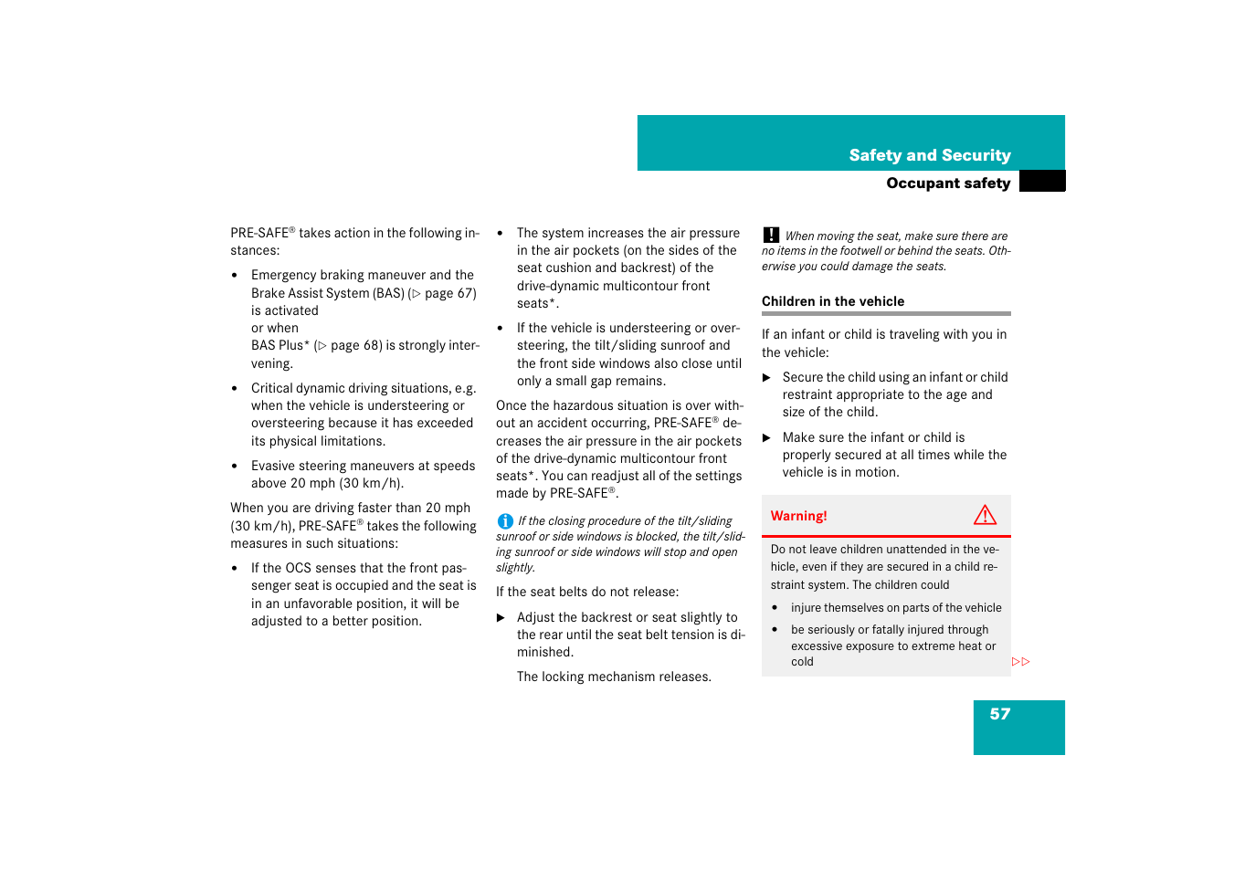 Mercedes-Benz CL-Class 2008 Owners Manual User Manual | Page 58 / 769