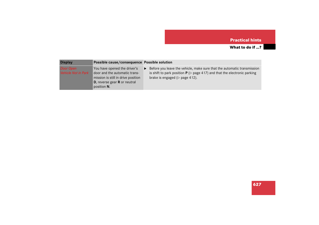Mercedes-Benz CL-Class 2008 Owners Manual User Manual | Page 628 / 769