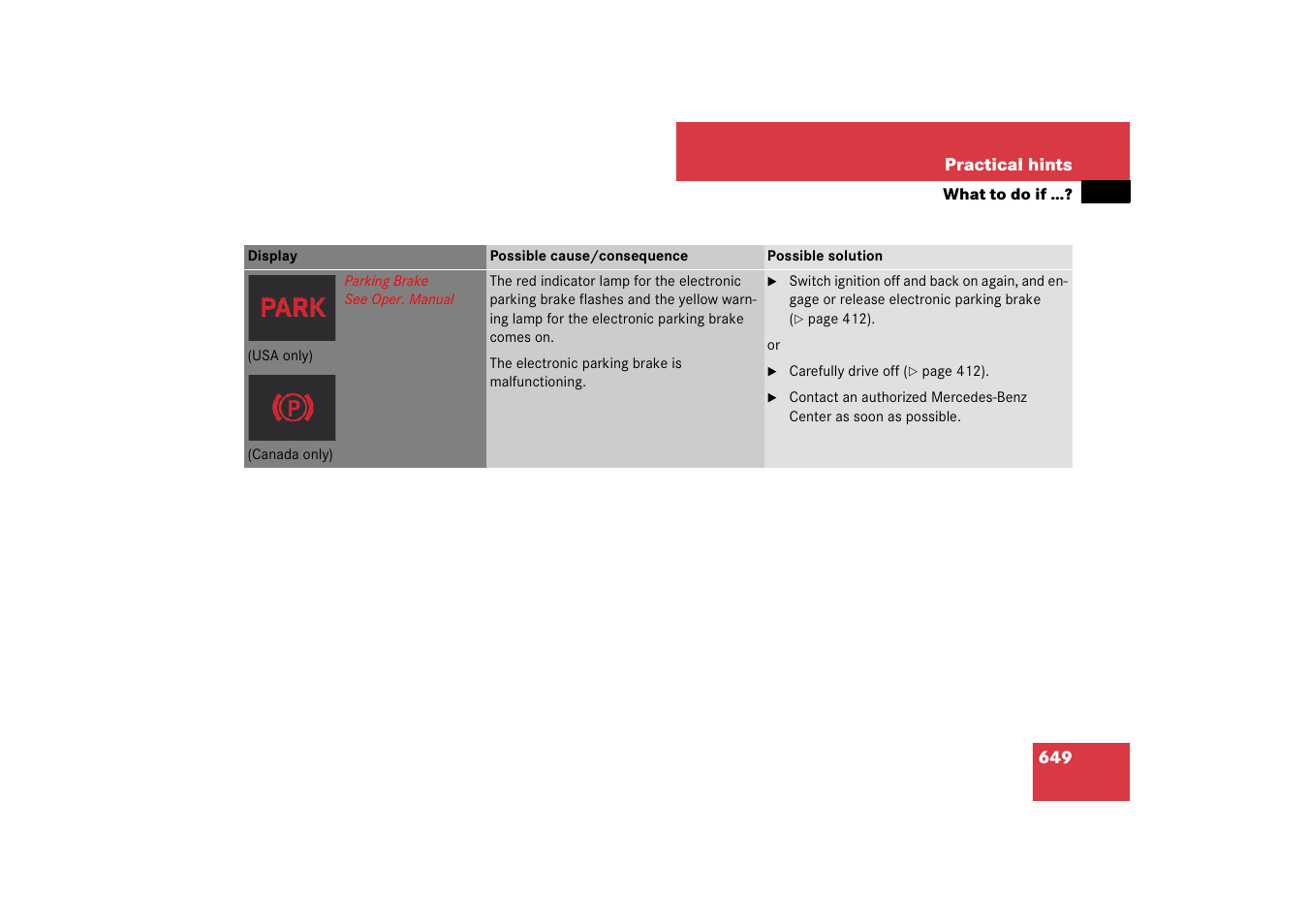 Mercedes-Benz CL-Class 2008 Owners Manual User Manual | Page 650 / 769