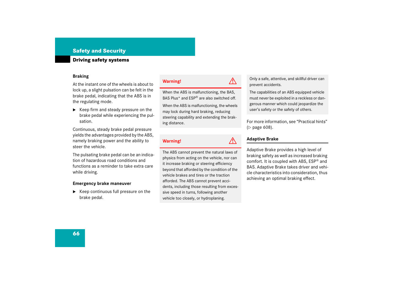 Mercedes-Benz CL-Class 2008 Owners Manual User Manual | Page 67 / 769