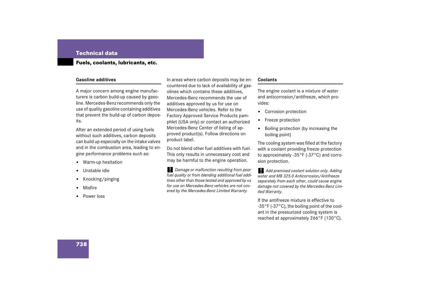 Mercedes-Benz CL-Class 2008 Owners Manual User Manual | Page 739 / 769