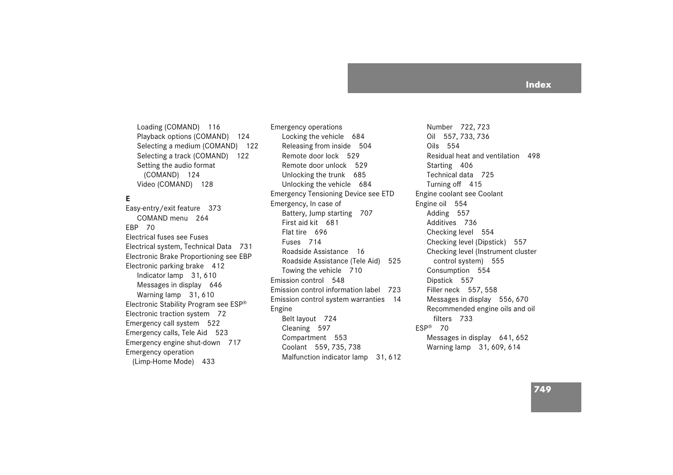 Mercedes-Benz CL-Class 2008 Owners Manual User Manual | Page 750 / 769