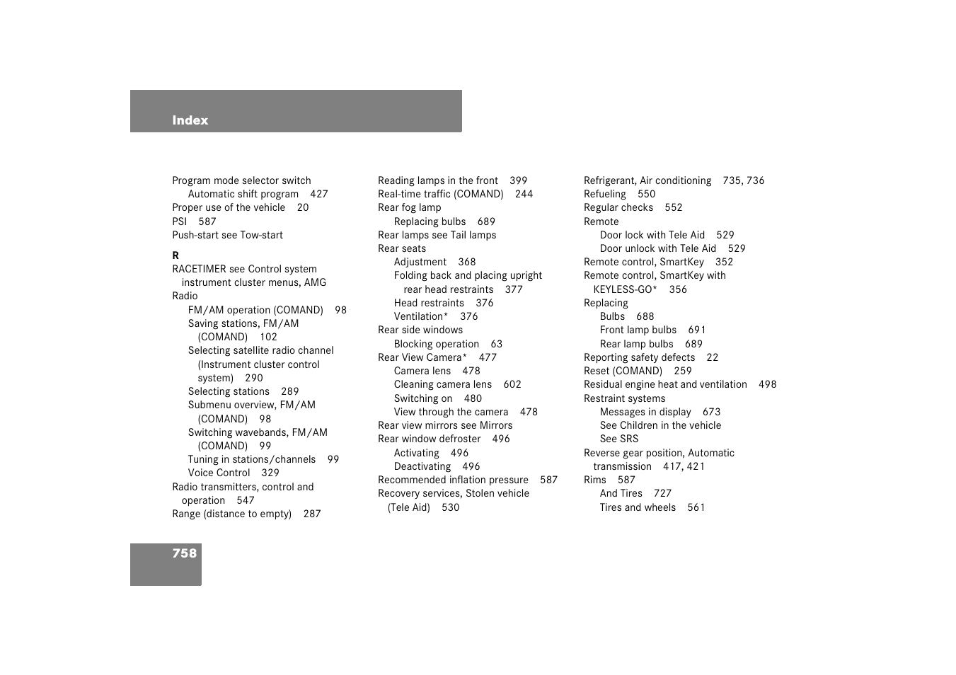 Mercedes-Benz CL-Class 2008 Owners Manual User Manual | Page 759 / 769