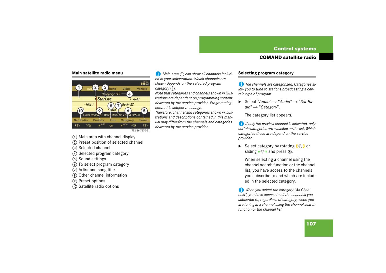 Mercedes-Benz CL-Class 2008 COMAND Manual User Manual | Page 108 / 769