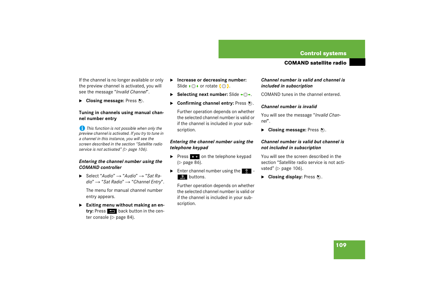 Mercedes-Benz CL-Class 2008 COMAND Manual User Manual | Page 110 / 769