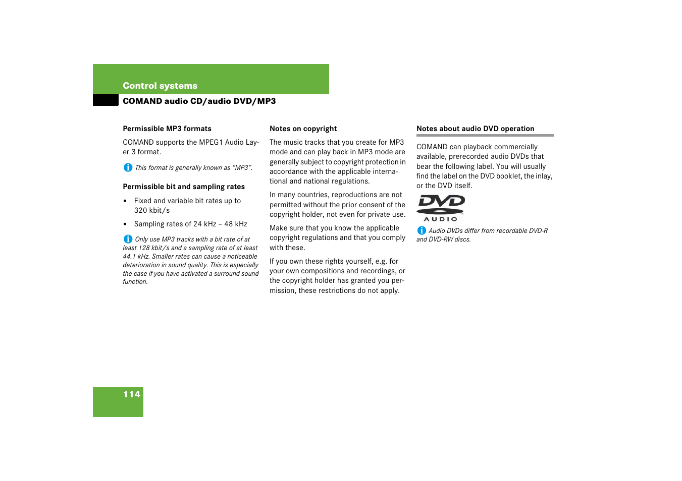 Mercedes-Benz CL-Class 2008 COMAND Manual User Manual | Page 115 / 769