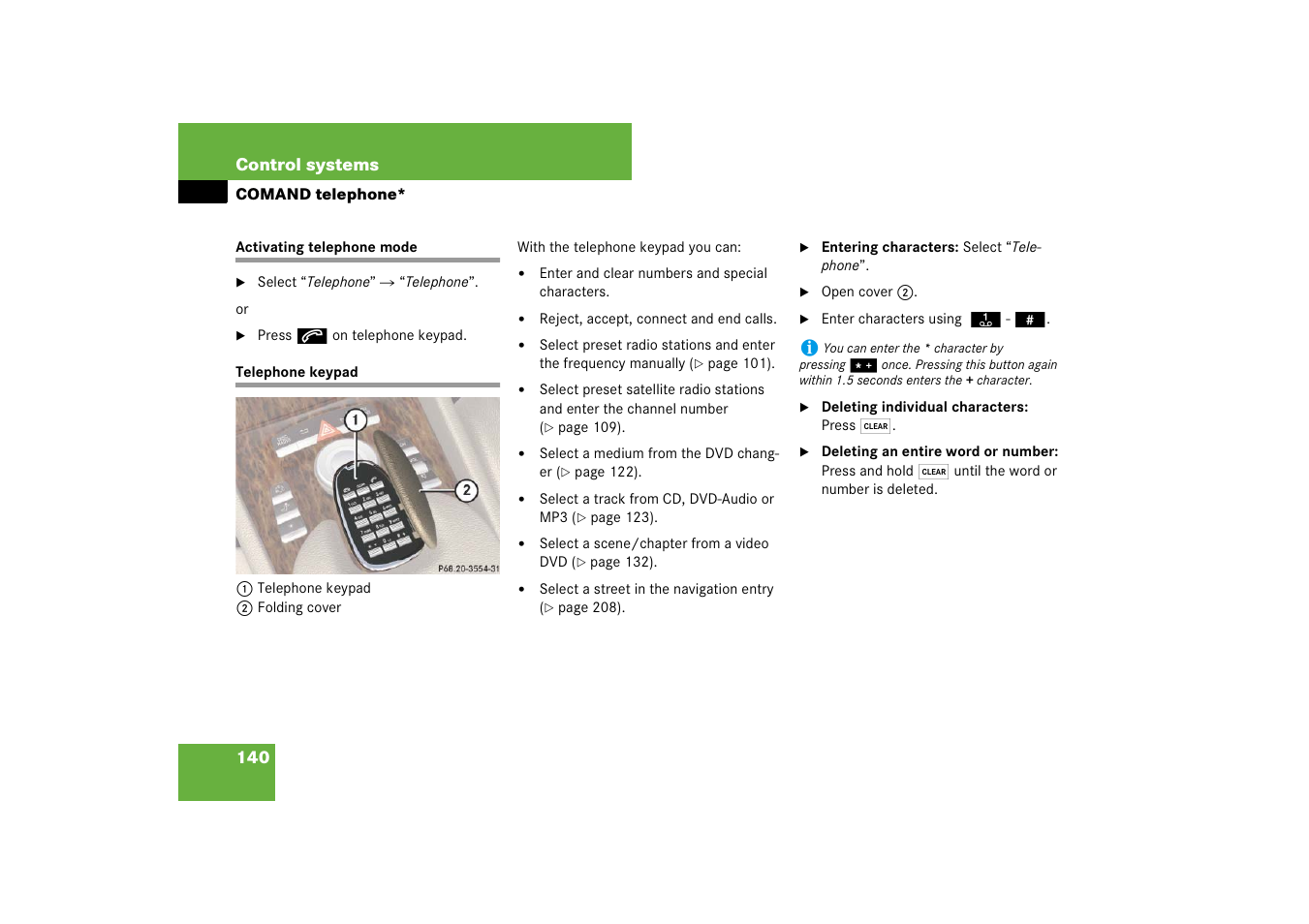 Mercedes-Benz CL-Class 2008 COMAND Manual User Manual | Page 141 / 769