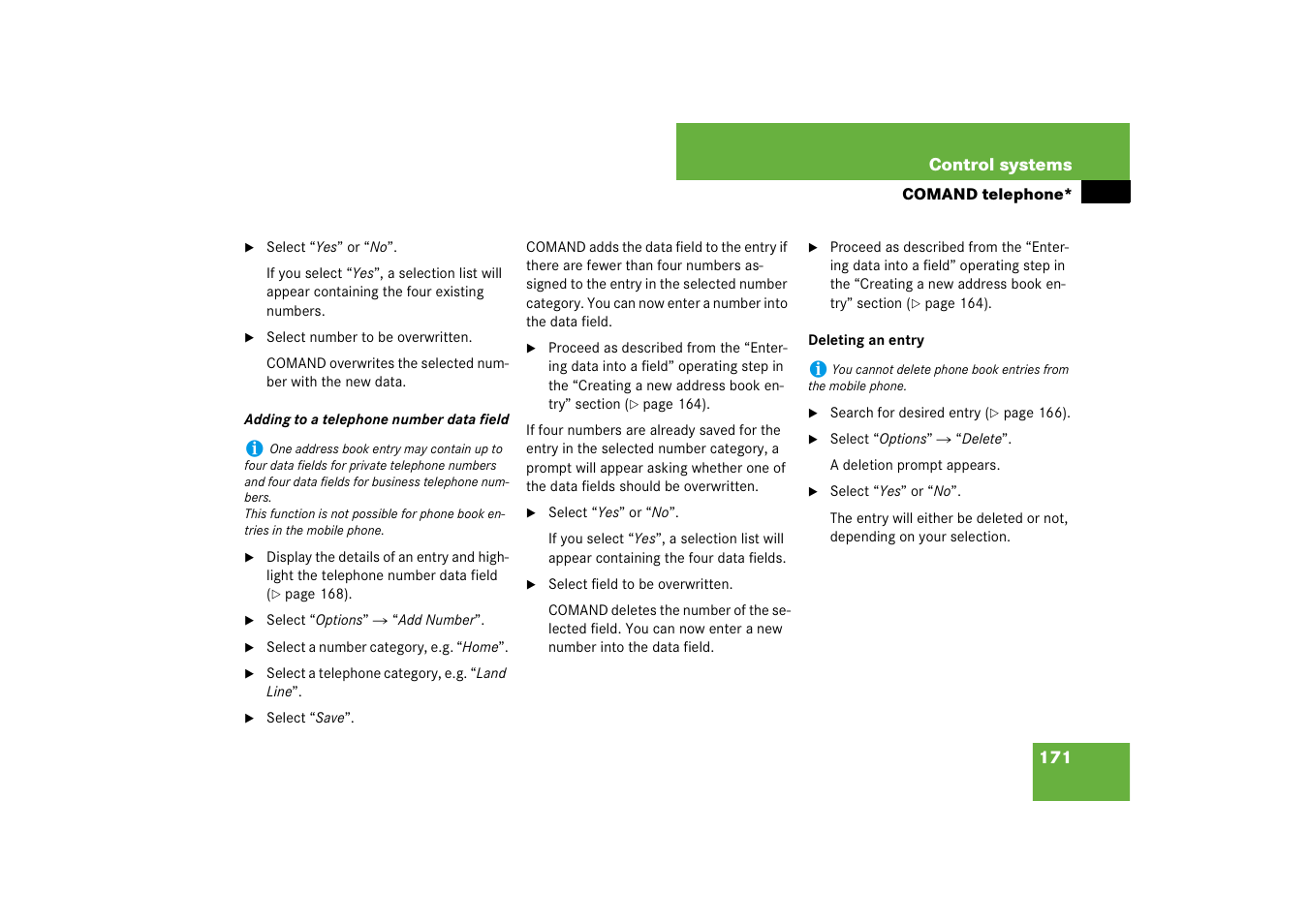 Mercedes-Benz CL-Class 2008 COMAND Manual User Manual | Page 172 / 769