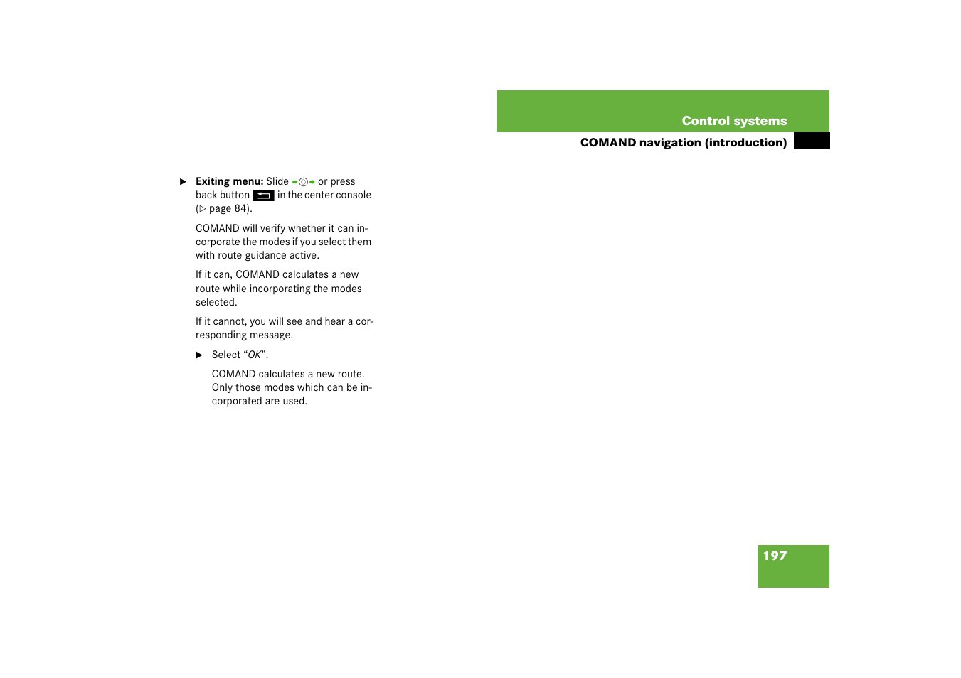 Mercedes-Benz CL-Class 2008 COMAND Manual User Manual | Page 198 / 769