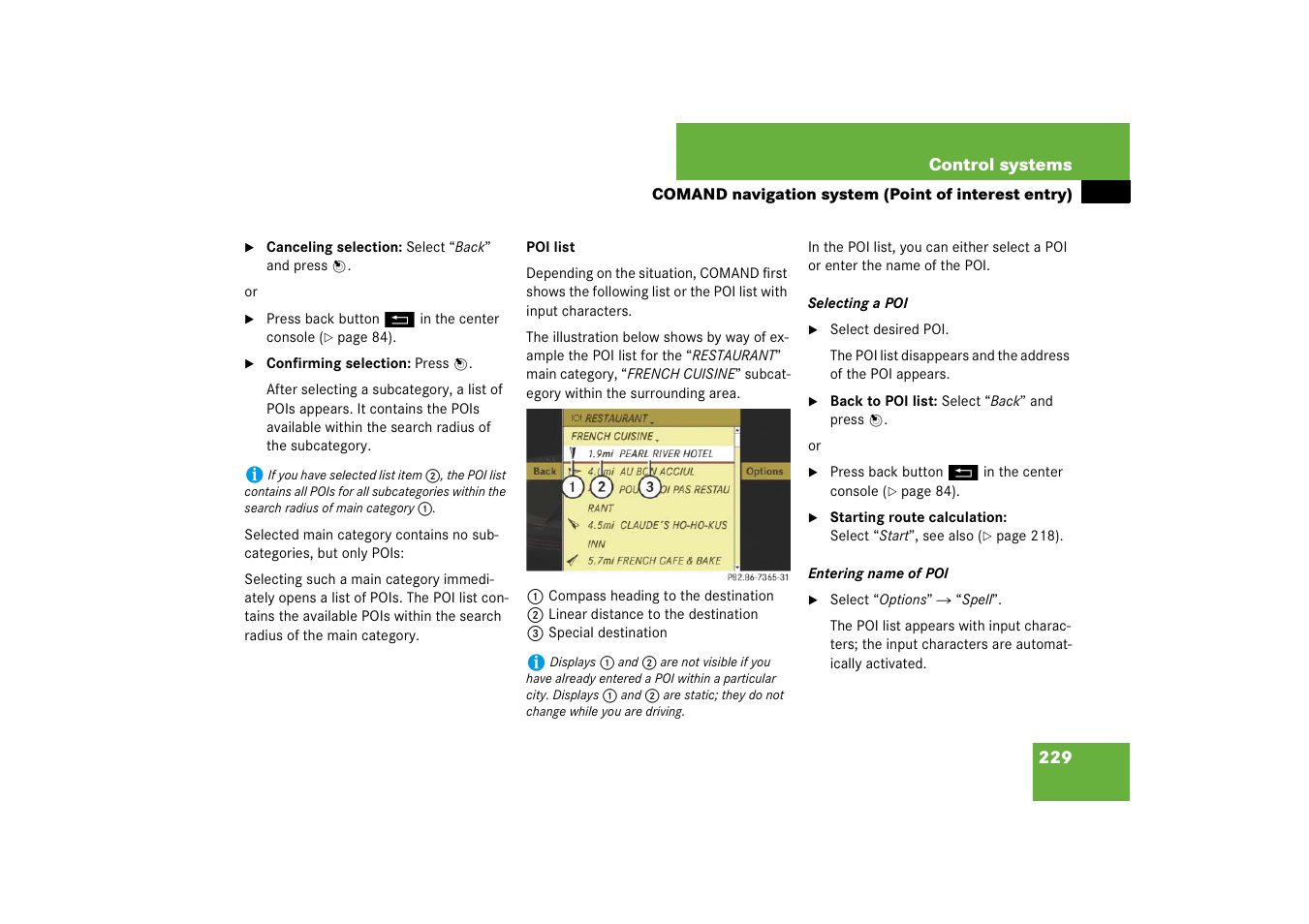 Mercedes-Benz CL-Class 2008 COMAND Manual User Manual | Page 230 / 769