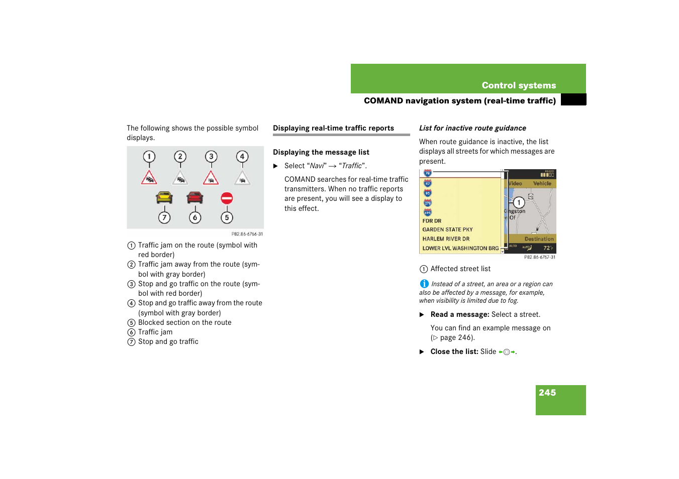 Mercedes-Benz CL-Class 2008 COMAND Manual User Manual | Page 246 / 769