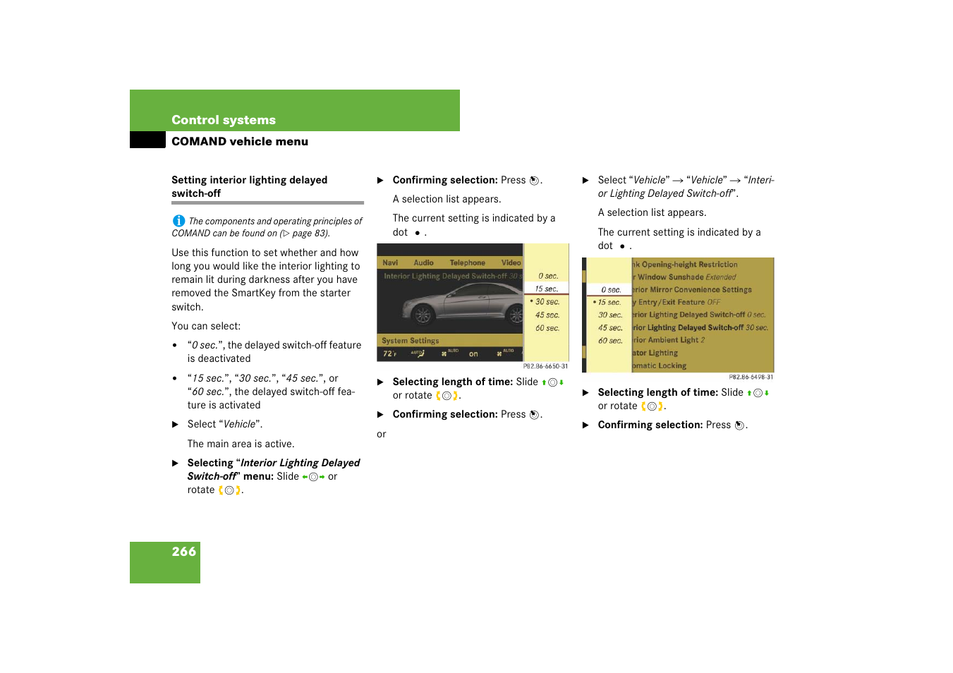 Mercedes-Benz CL-Class 2008 COMAND Manual User Manual | Page 267 / 769