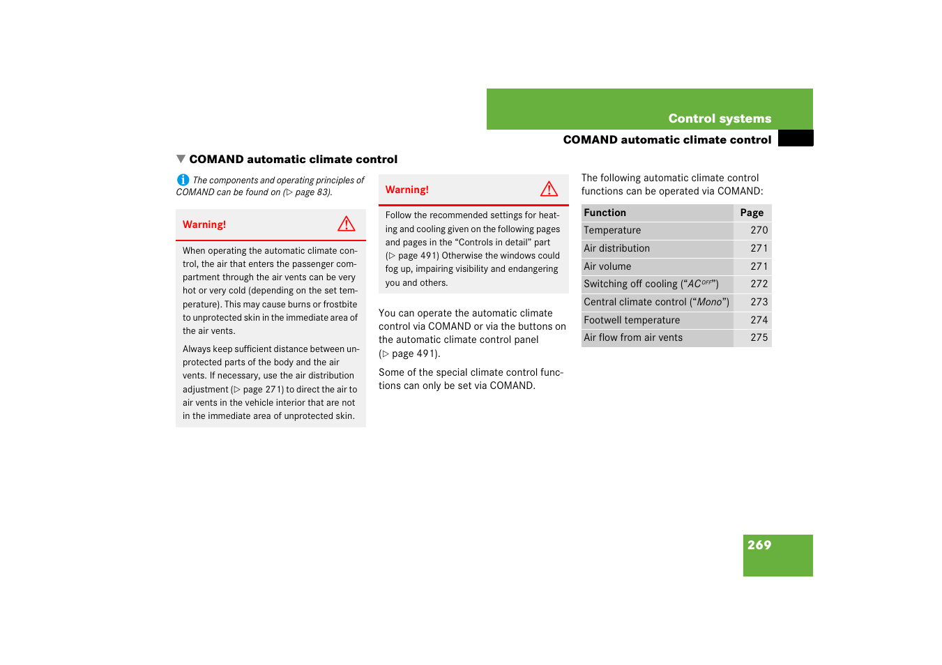 Mercedes-Benz CL-Class 2008 COMAND Manual User Manual | Page 270 / 769