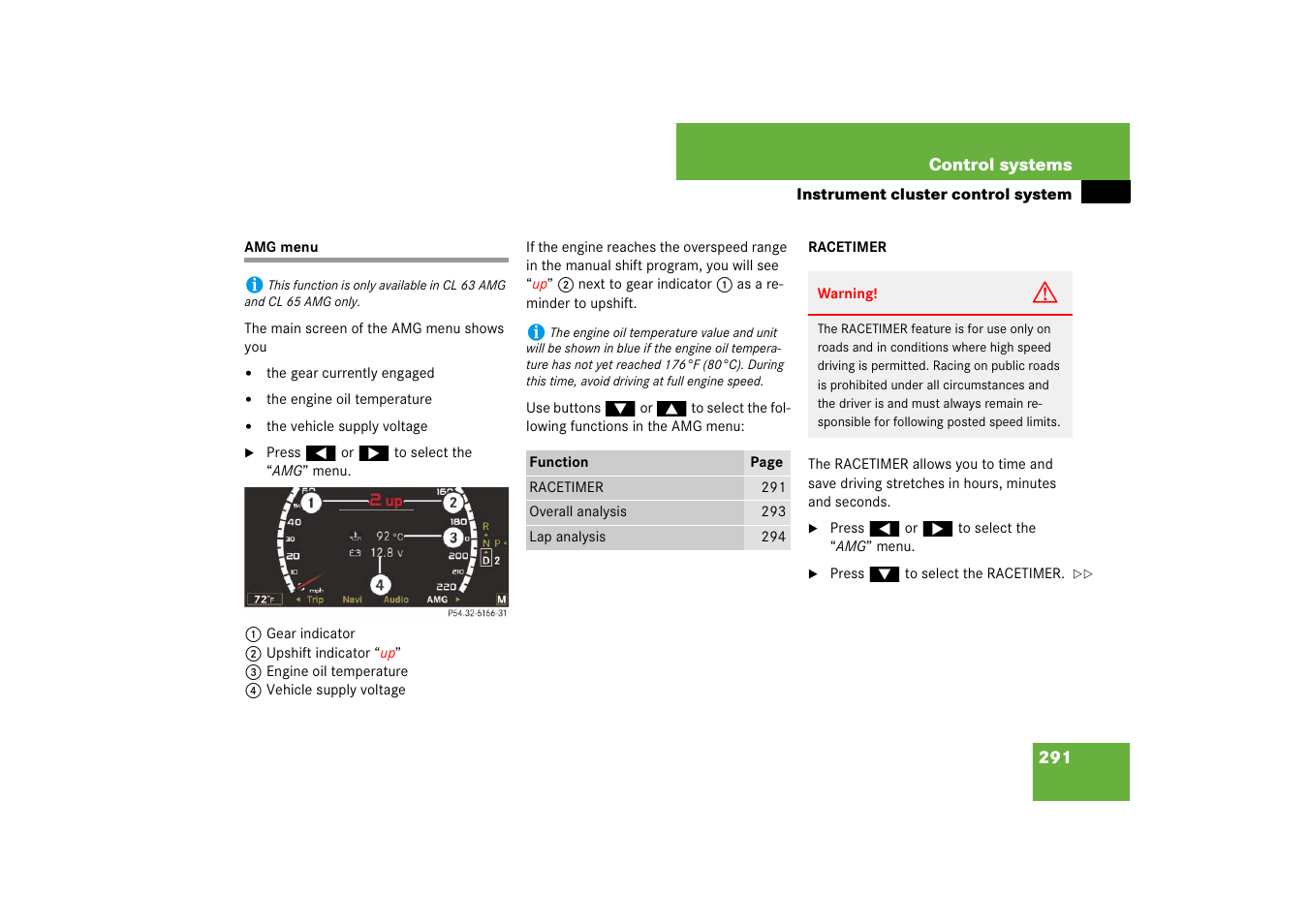 Mercedes-Benz CL-Class 2008 COMAND Manual User Manual | Page 292 / 769