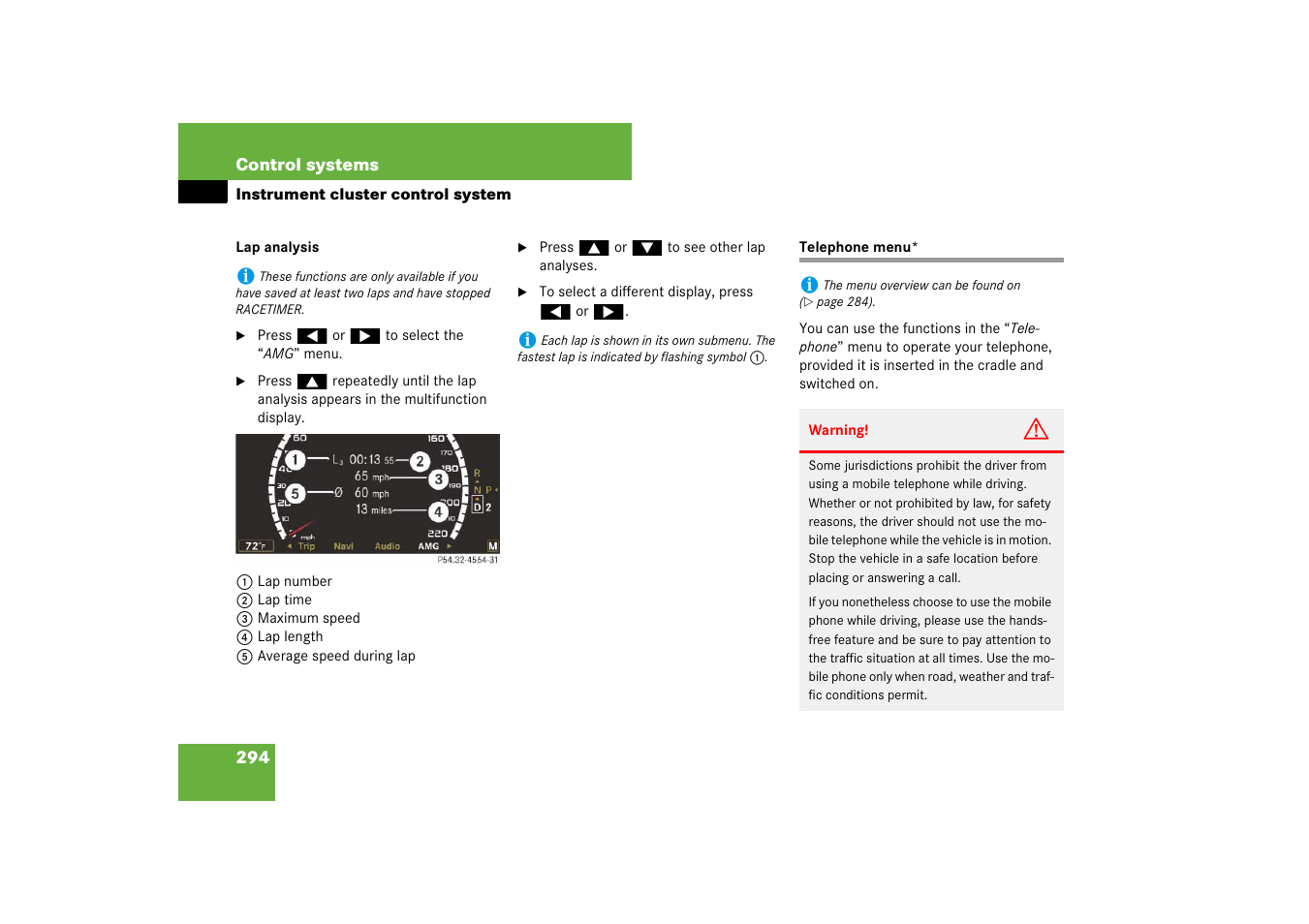 Mercedes-Benz CL-Class 2008 COMAND Manual User Manual | Page 295 / 769