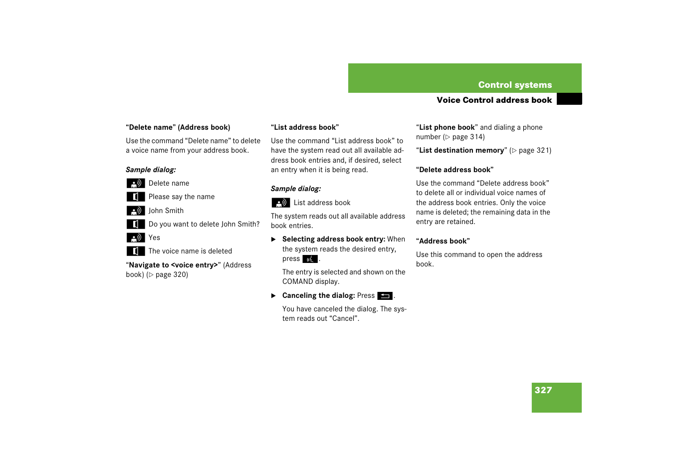 Mercedes-Benz CL-Class 2008 COMAND Manual User Manual | Page 328 / 769