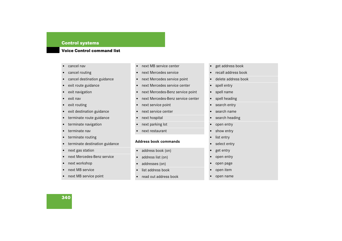 Mercedes-Benz CL-Class 2008 COMAND Manual User Manual | Page 341 / 769