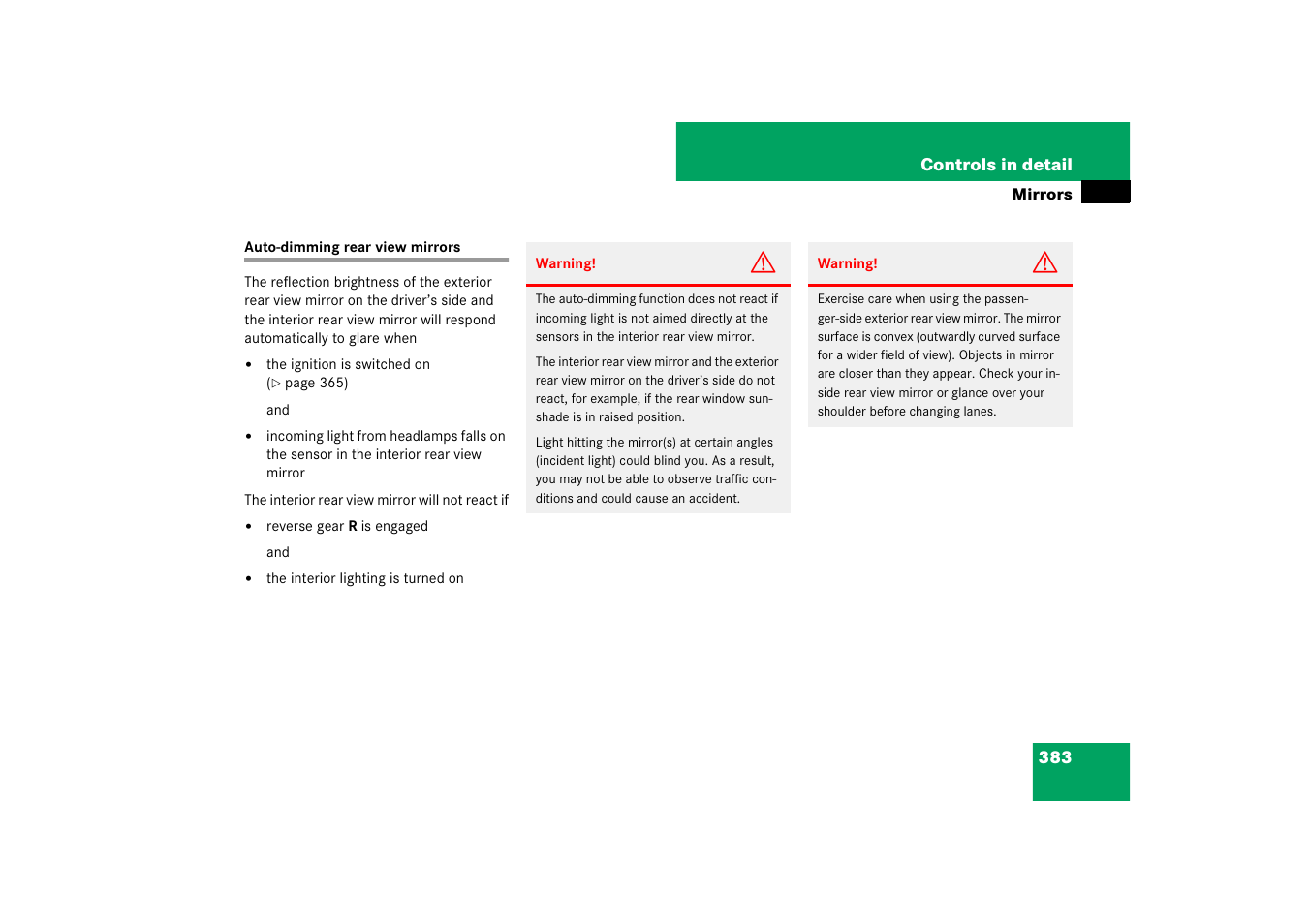 Mercedes-Benz CL-Class 2008 COMAND Manual User Manual | Page 384 / 769