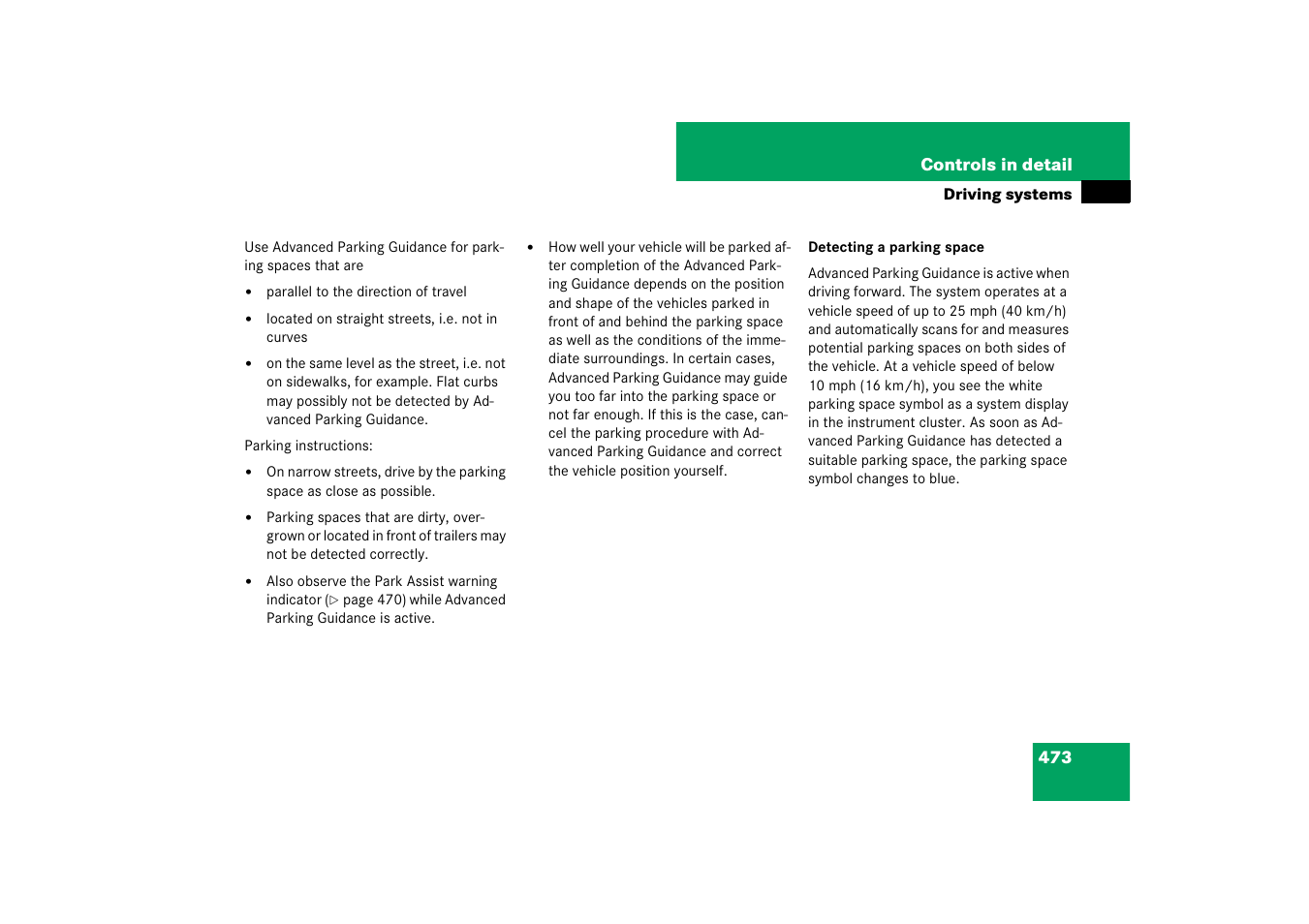 Mercedes-Benz CL-Class 2008 COMAND Manual User Manual | Page 474 / 769
