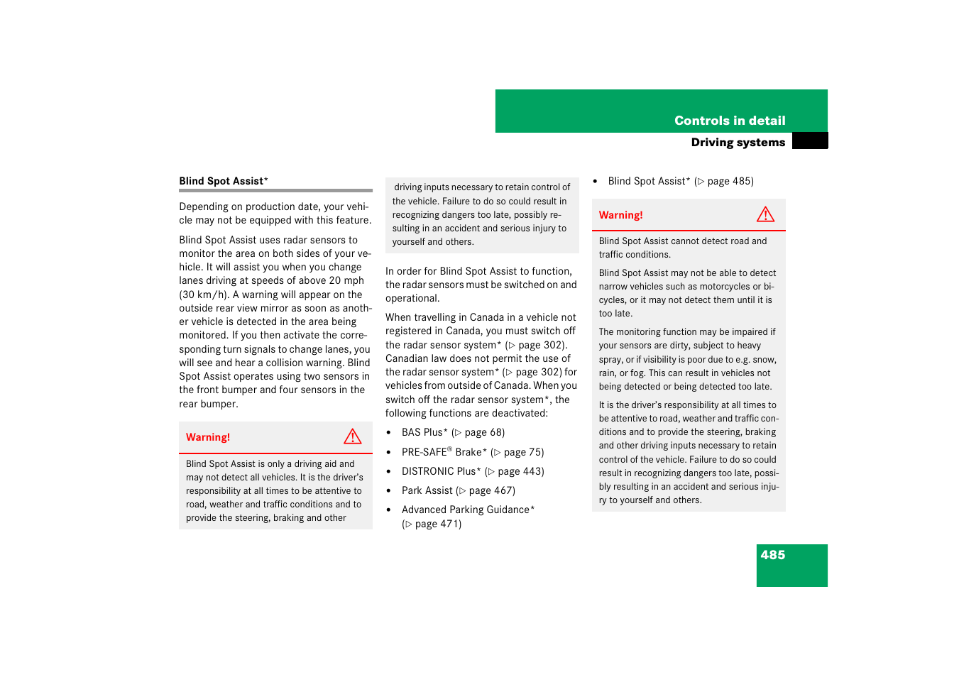 Mercedes-Benz CL-Class 2008 COMAND Manual User Manual | Page 486 / 769