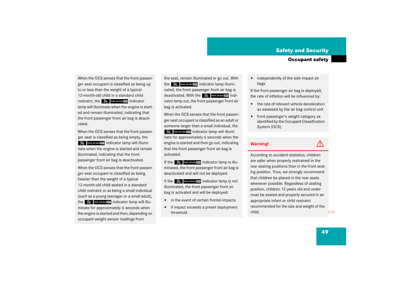 Mercedes-Benz CL-Class 2008 COMAND Manual User Manual | Page 50 / 769
