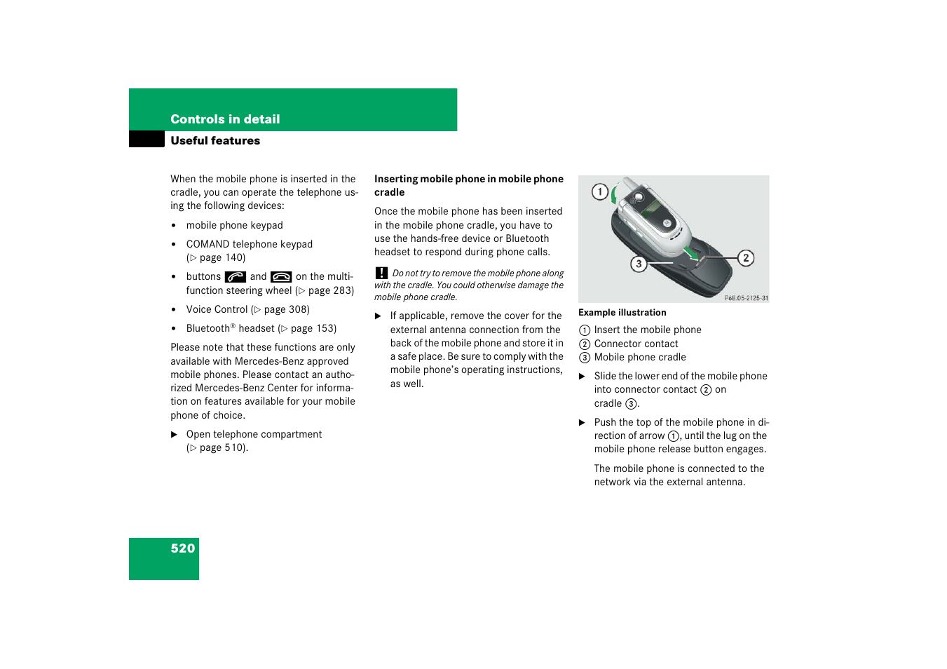 Mercedes-Benz CL-Class 2008 COMAND Manual User Manual | Page 521 / 769