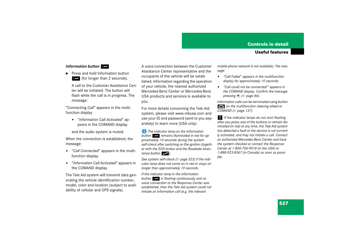 Mercedes-Benz CL-Class 2008 COMAND Manual User Manual | Page 528 / 769