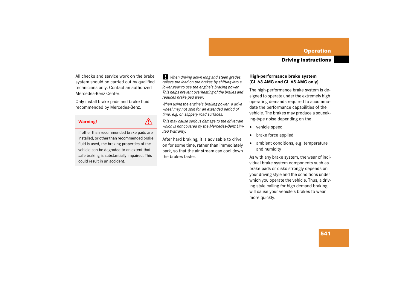 Mercedes-Benz CL-Class 2008 COMAND Manual User Manual | Page 542 / 769