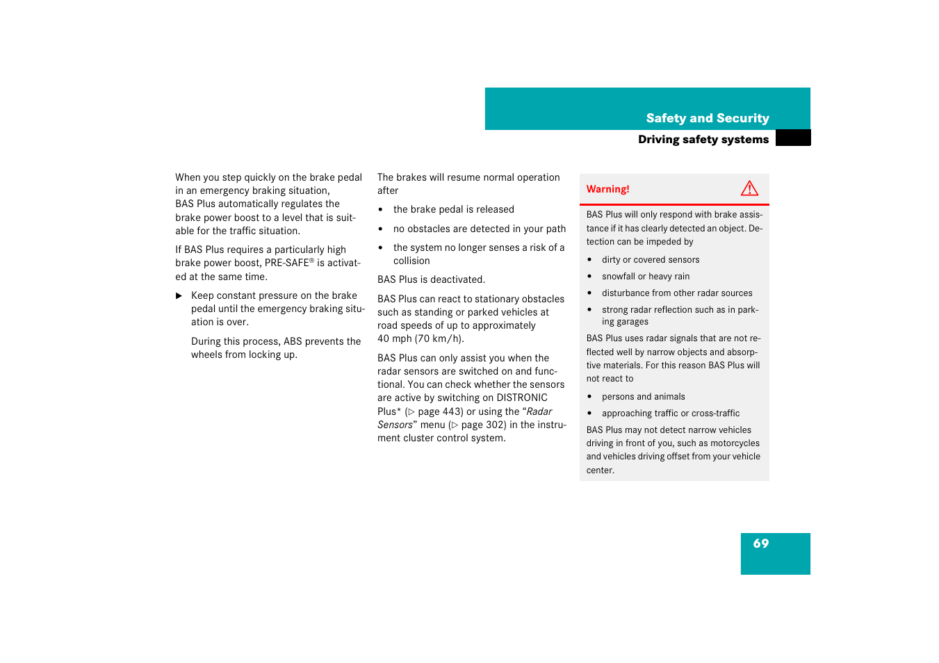 Mercedes-Benz CL-Class 2008 COMAND Manual User Manual | Page 70 / 769