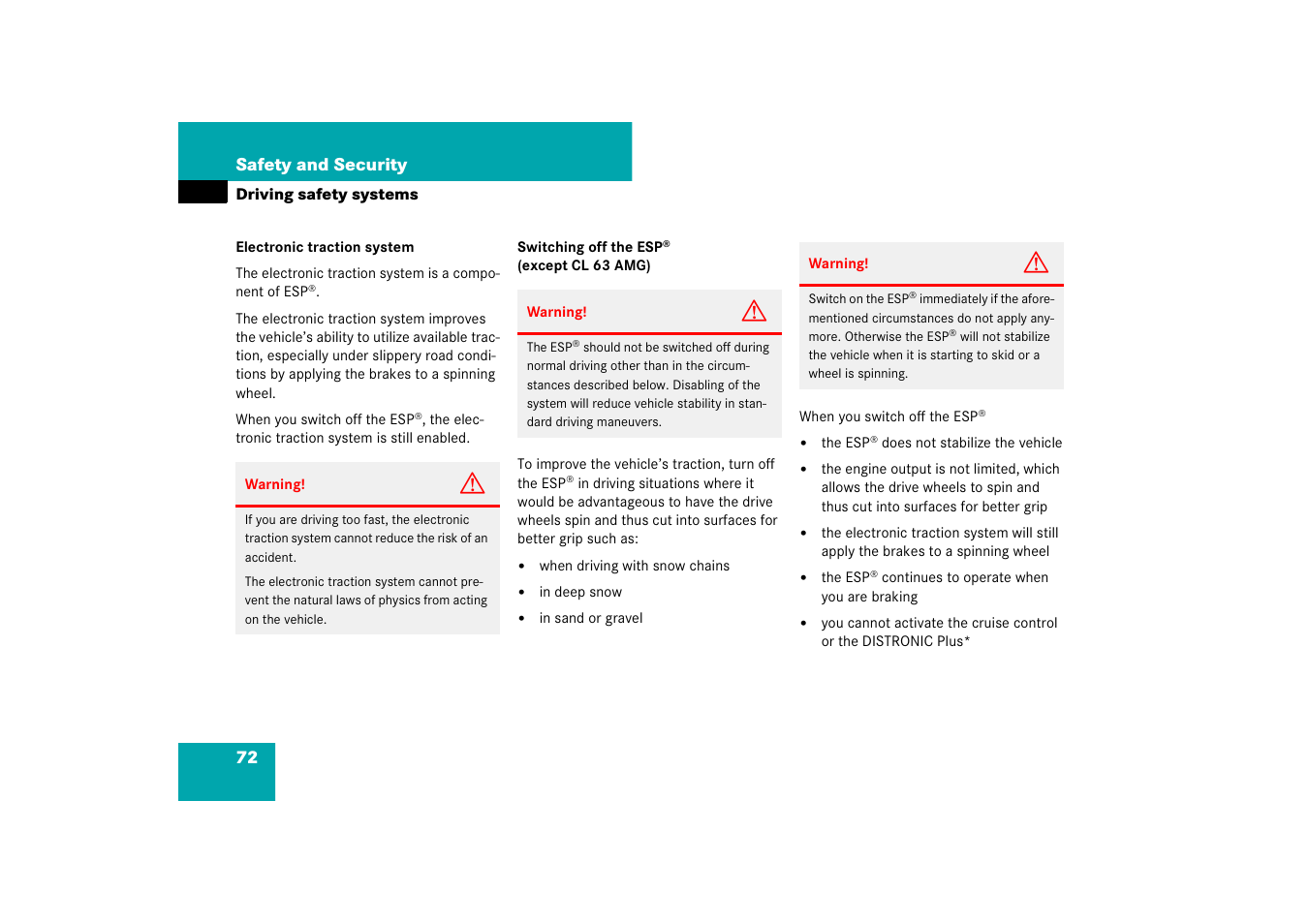 Mercedes-Benz CL-Class 2008 COMAND Manual User Manual | Page 73 / 769