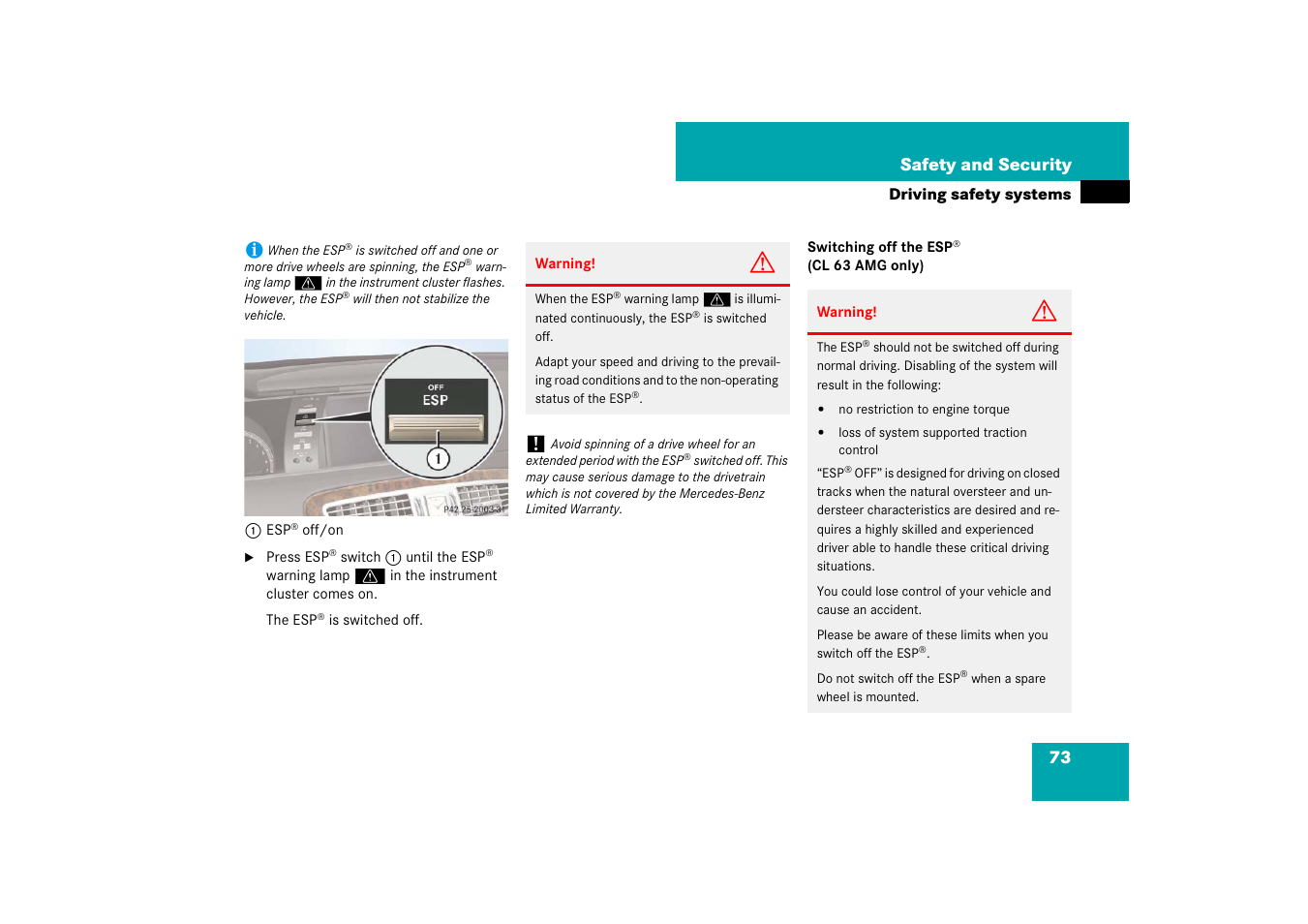 Mercedes-Benz CL-Class 2008 COMAND Manual User Manual | Page 74 / 769