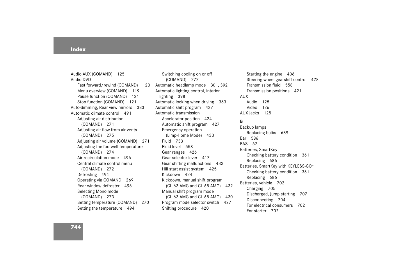 Mercedes-Benz CL-Class 2008 COMAND Manual User Manual | Page 745 / 769