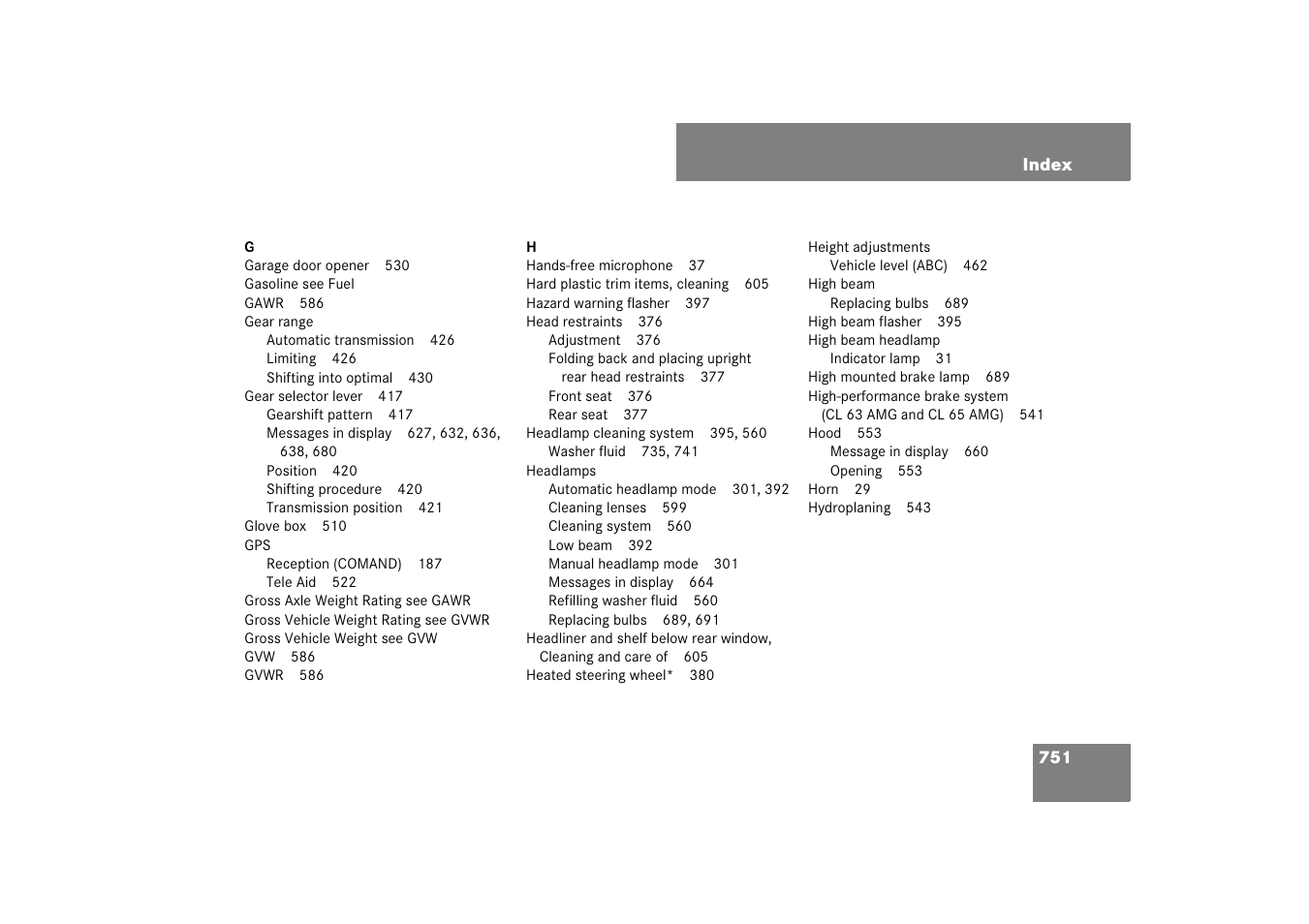 Mercedes-Benz CL-Class 2008 COMAND Manual User Manual | Page 752 / 769