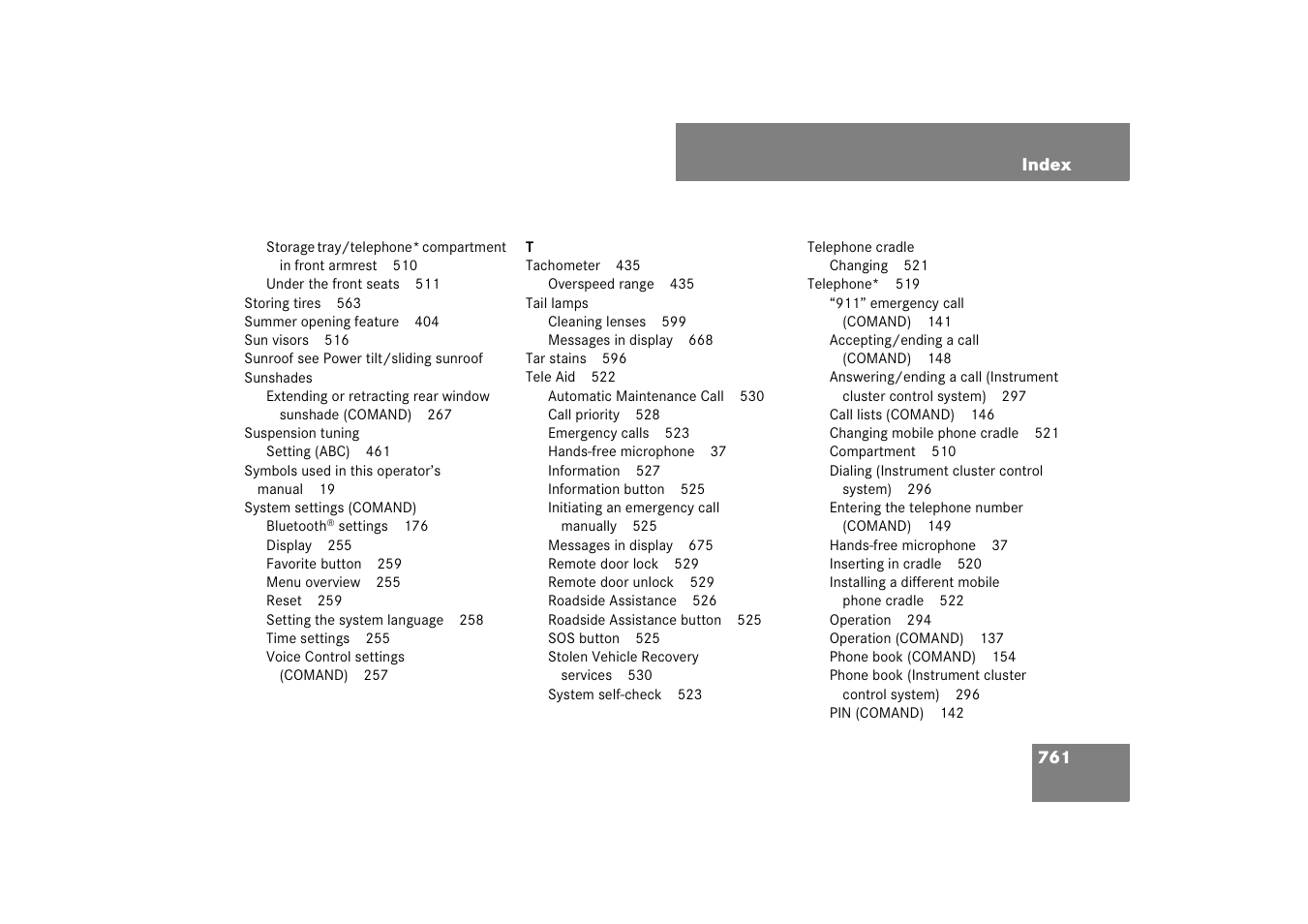 Mercedes-Benz CL-Class 2008 COMAND Manual User Manual | Page 762 / 769