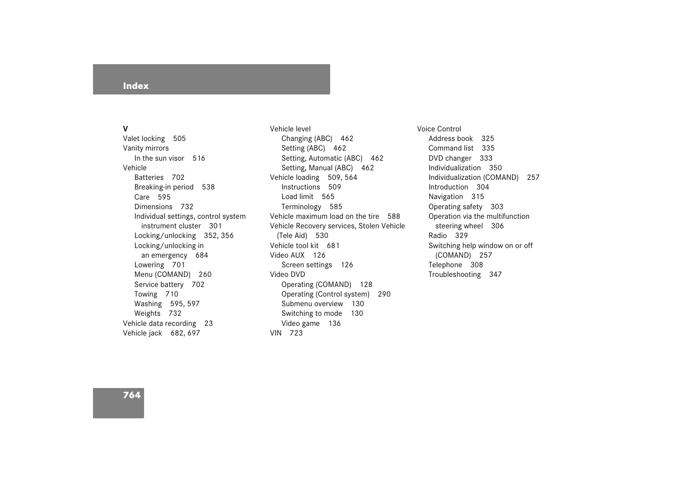 Mercedes-Benz CL-Class 2008 COMAND Manual User Manual | Page 765 / 769