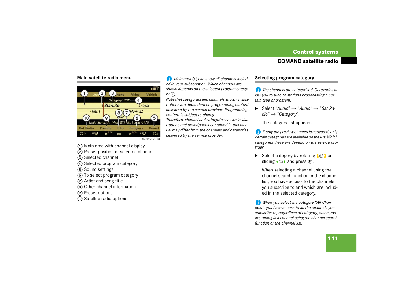 Mercedes-Benz S-Class 2008 COMAND Manual User Manual | Page 112 / 801