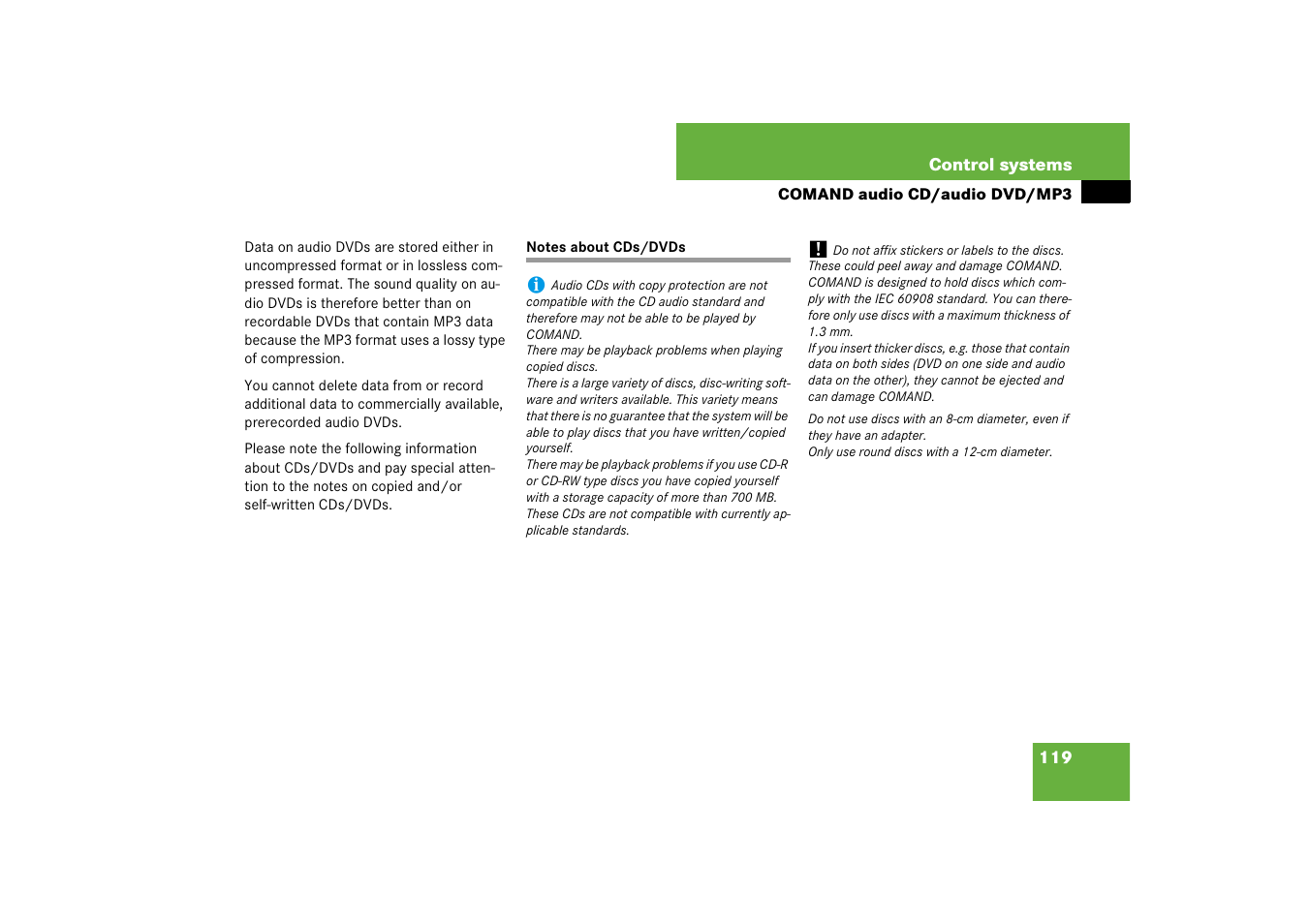 Mercedes-Benz S-Class 2008 COMAND Manual User Manual | Page 120 / 801