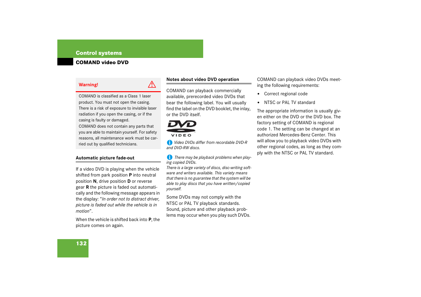Mercedes-Benz S-Class 2008 COMAND Manual User Manual | Page 133 / 801