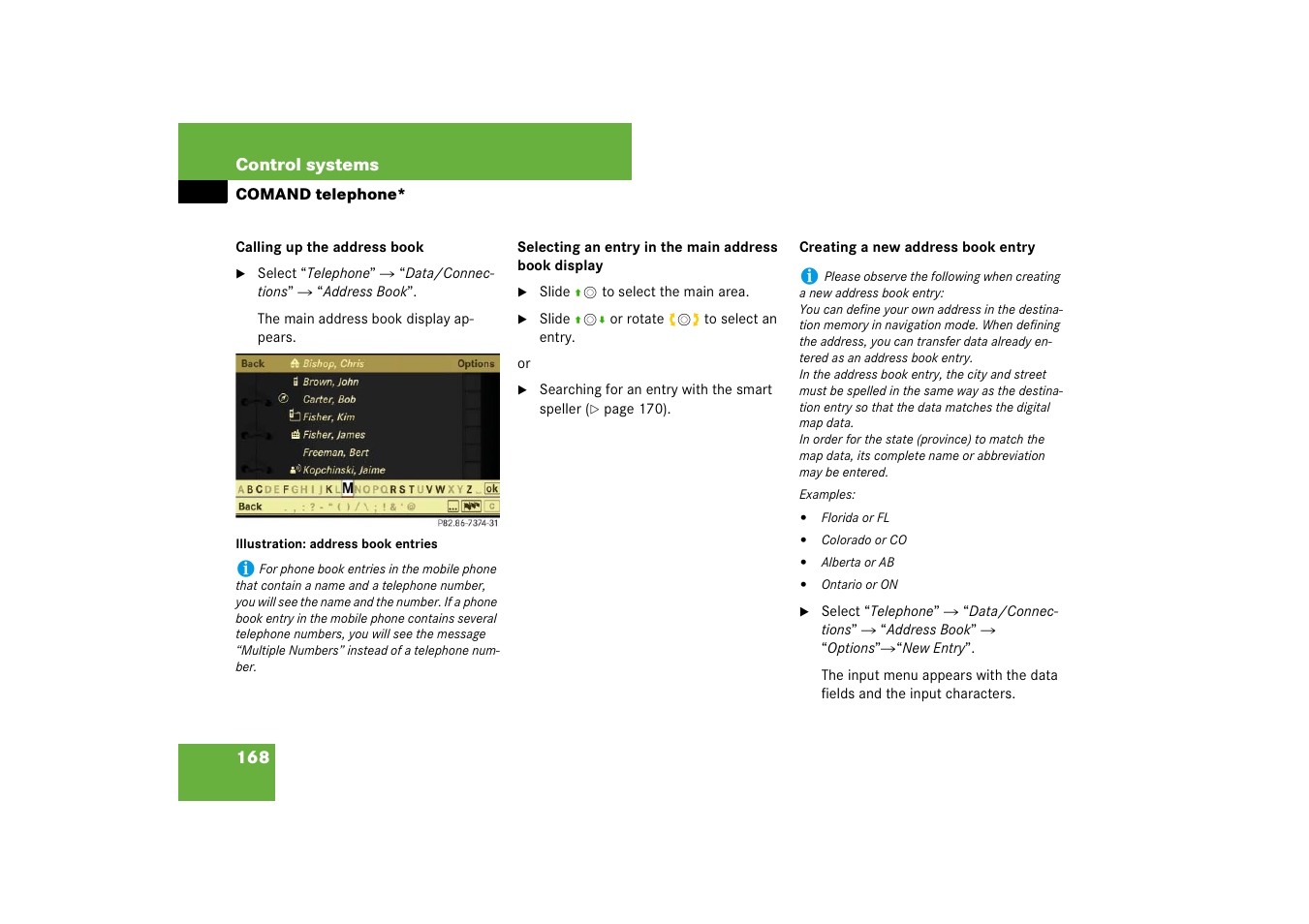 Mercedes-Benz S-Class 2008 COMAND Manual User Manual | Page 169 / 801