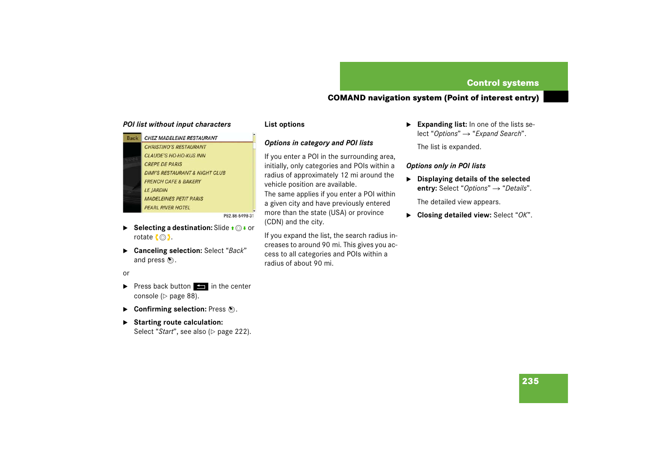 Mercedes-Benz S-Class 2008 COMAND Manual User Manual | Page 236 / 801