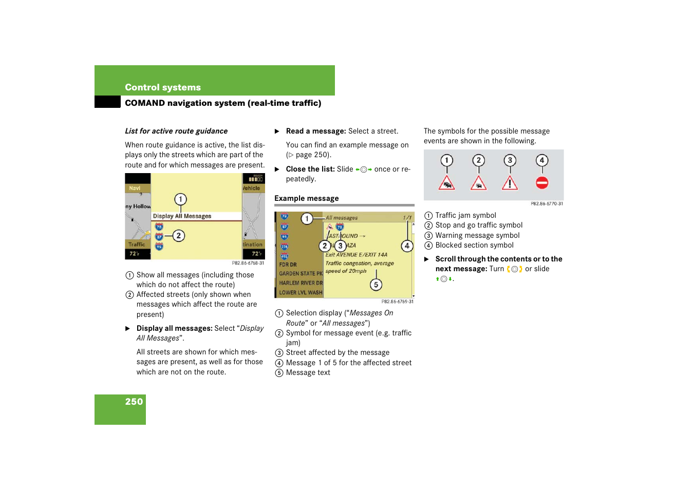Mercedes-Benz S-Class 2008 COMAND Manual User Manual | Page 251 / 801