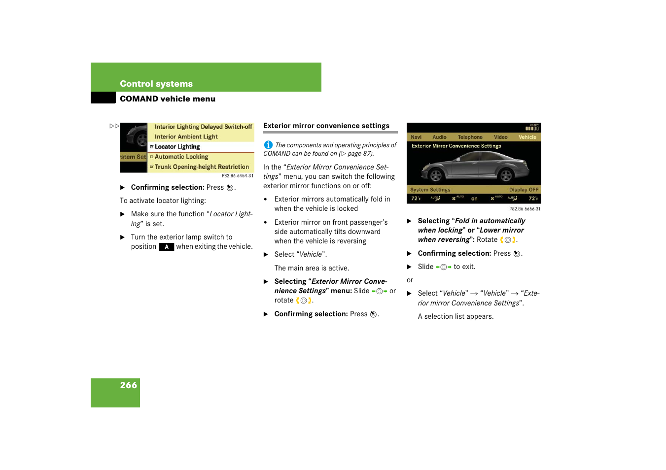 Mercedes-Benz S-Class 2008 COMAND Manual User Manual | Page 267 / 801