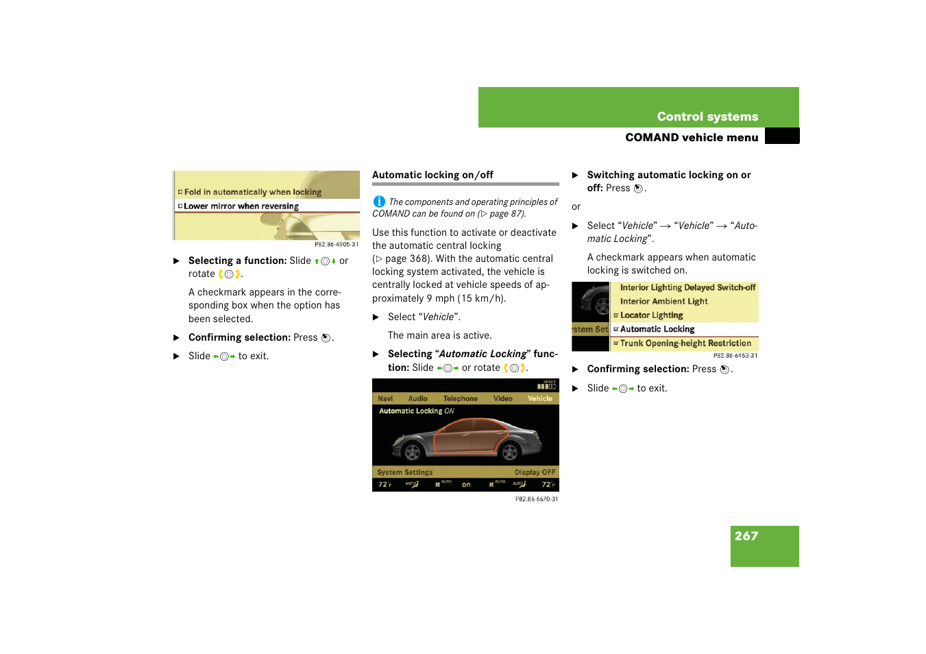 Mercedes-Benz S-Class 2008 COMAND Manual User Manual | Page 268 / 801
