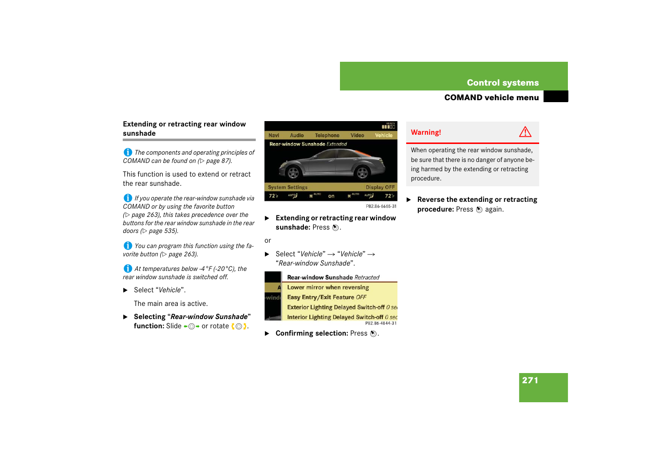 Mercedes-Benz S-Class 2008 COMAND Manual User Manual | Page 272 / 801
