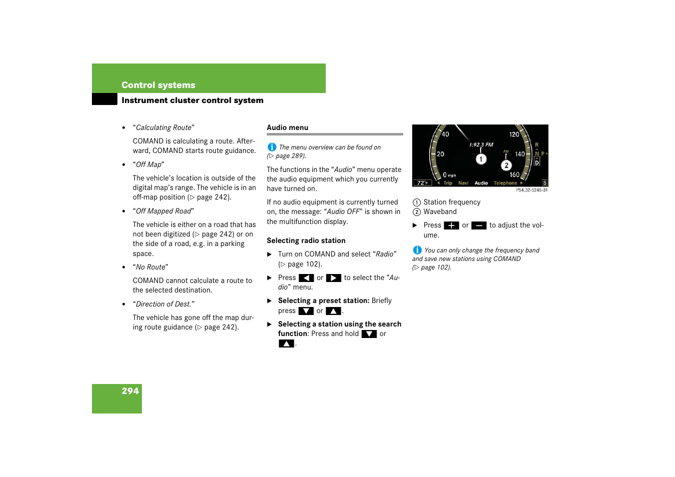 Mercedes-Benz S-Class 2008 COMAND Manual User Manual | Page 295 / 801