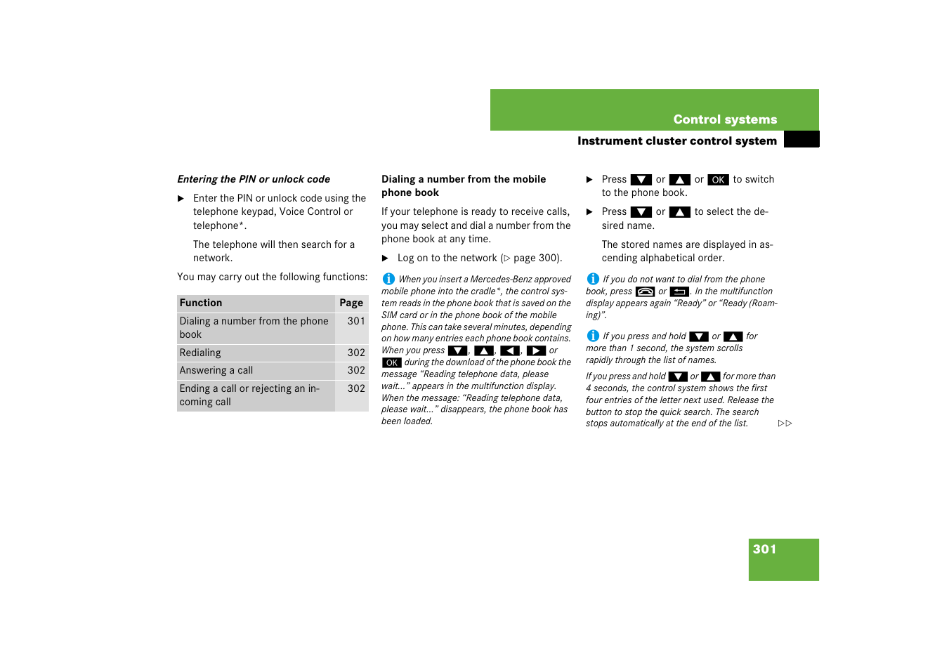 Mercedes-Benz S-Class 2008 COMAND Manual User Manual | Page 302 / 801